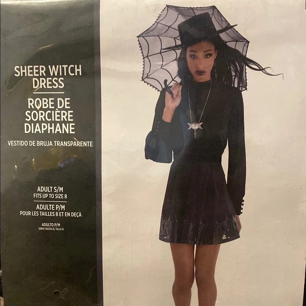 Sheer Black Witch Dress - Picture 2 of 5